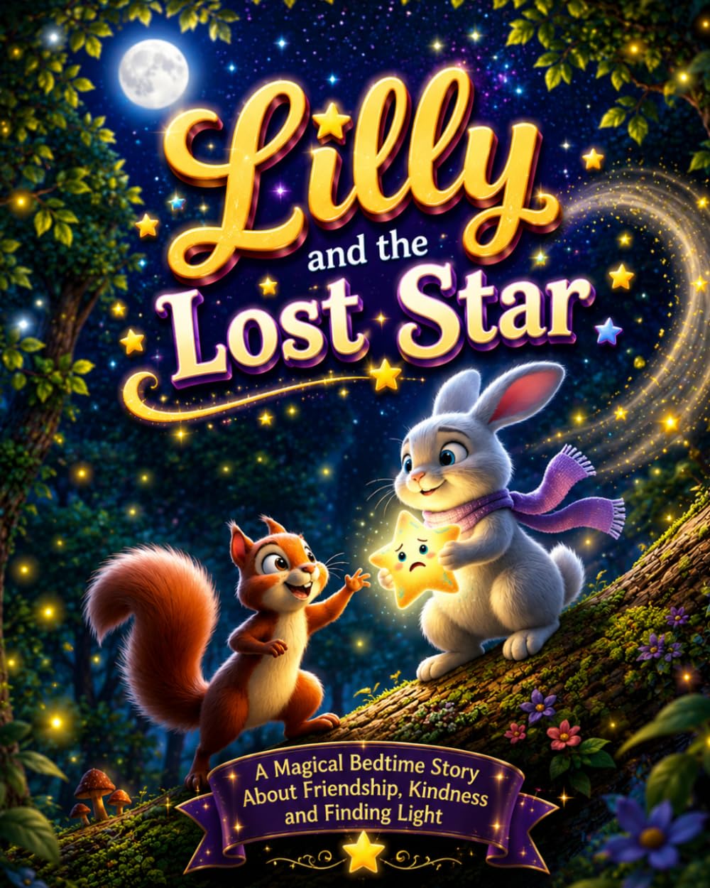 Lilly and the Lost Star: A Beautifully Illustrated Bedtime Story About Friendship, Kindness, Courage, and Hope for Kids Ages 3–8
