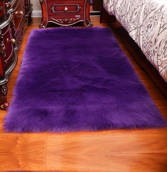 Luxury Soft Faux Sheepskin Fur Area Rugs,Small Faux Fur Rug