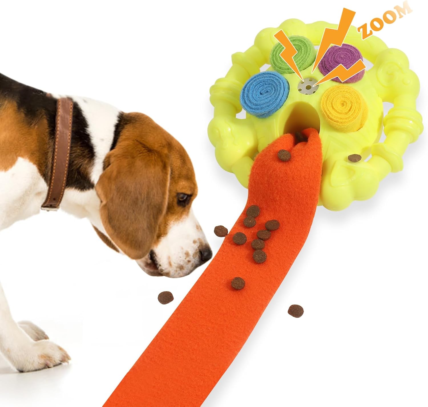 Snuffle Ball for Dogs, Interactive Dog Toys, Encourage Natural Foraging Skills, Slow Food Training to Relieve Boredom and Energy, Dog Chew Toys for Aggressive Chewers, Puzzle Toys for Dogs