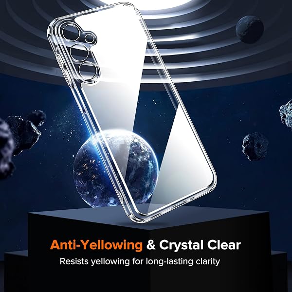 ivoler Coque pour Samsung Galaxy A16 4G/5G, avec 2 Films de Protection en Verre Trempé, Protection de l'objectif améliorée, Étui Transparent Antichoc Mince, Clair - 3