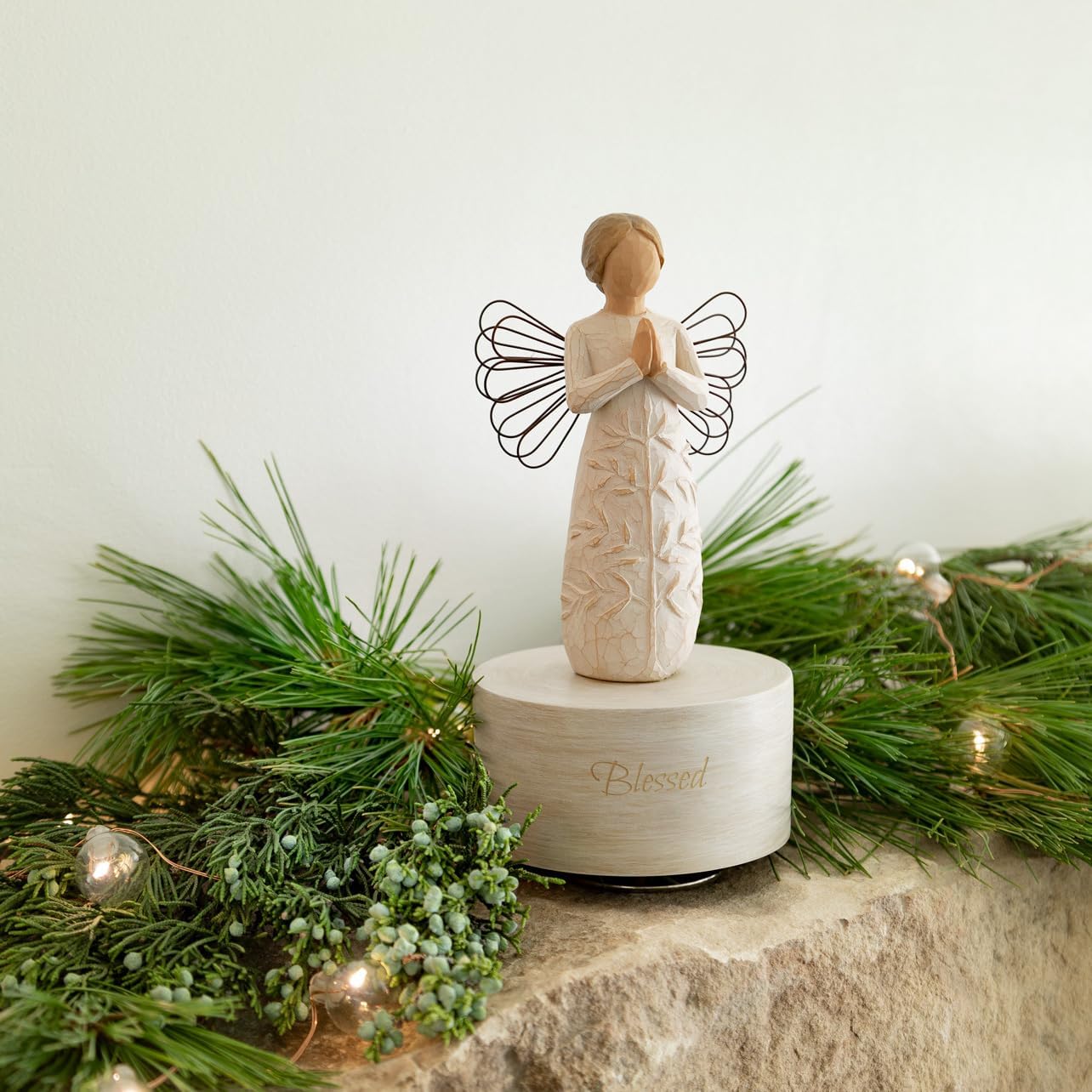 Willow Tree a Tree, a Prayer, Musical Plays Amazing Grace, Gift for Baptism, First Communion or Confirmation, an Expression of Comfort, Hope and Healing, Sculpted Hand-Painted Rotating Musical Figure