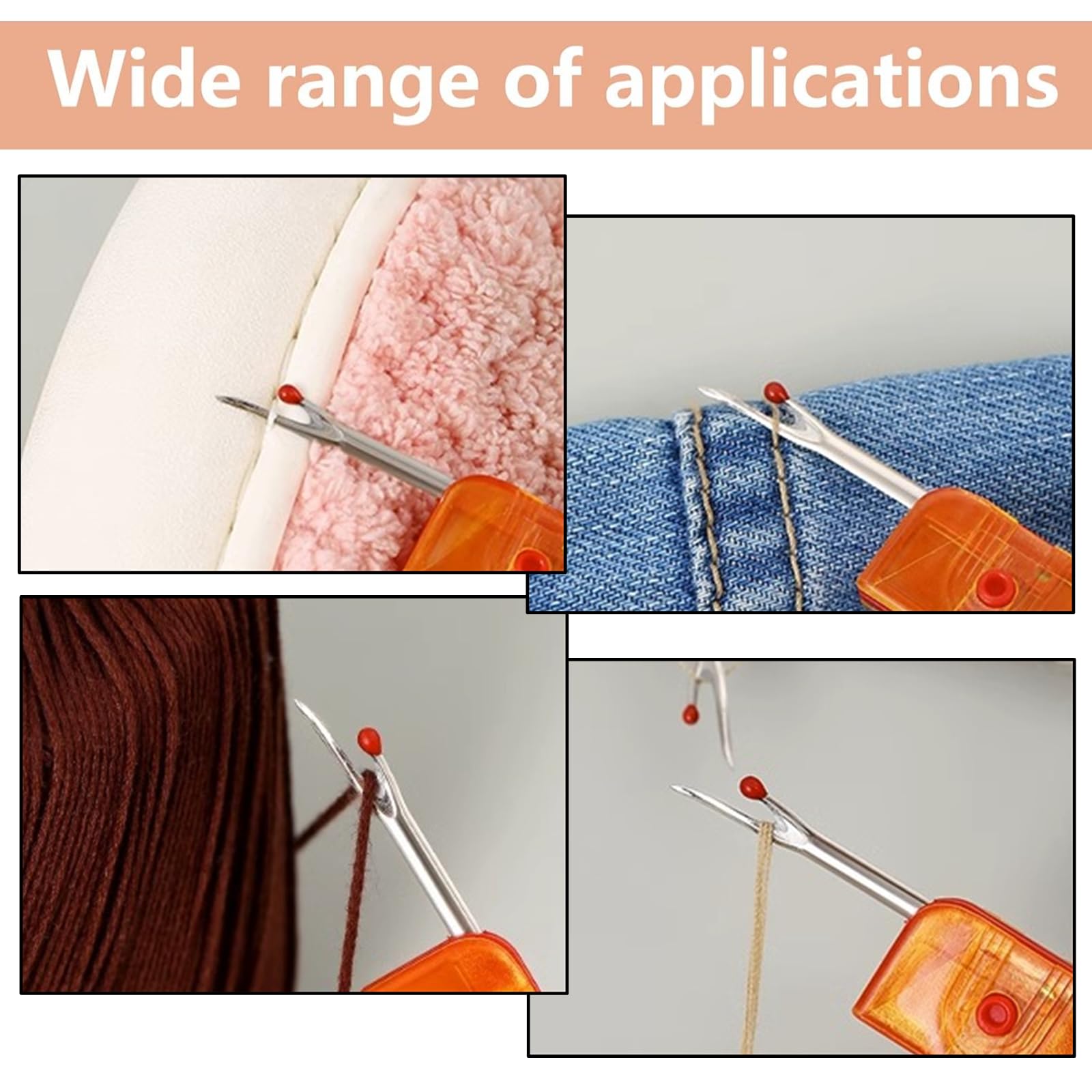 6 piezas de desgarrador profesional de hilo de coser, herramienta de extracción de puntadas, removedor de hilo de coser plegable, cortador de hilos para costura, manualidades, quitar dobladillos y