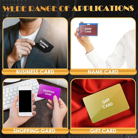 weparmeety 180 Pcs Metal Business Cards Aluminum Laser Engraving Blanks
