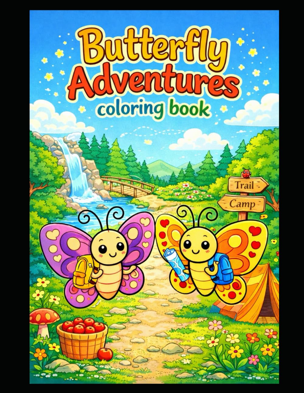 Butterfly adventures coloring book