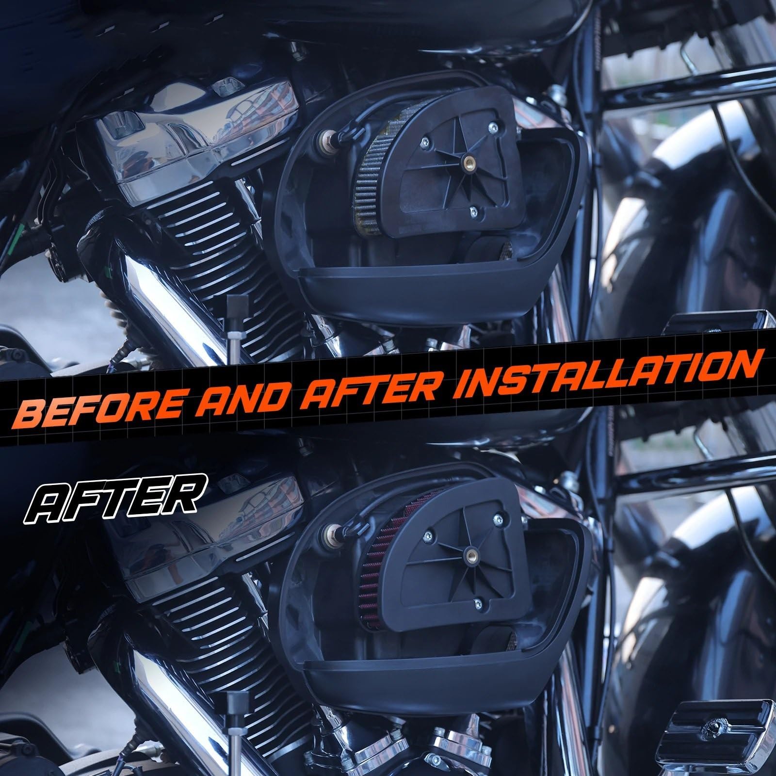 Adatto per Harley Davidson filtro dell'aria lavabile