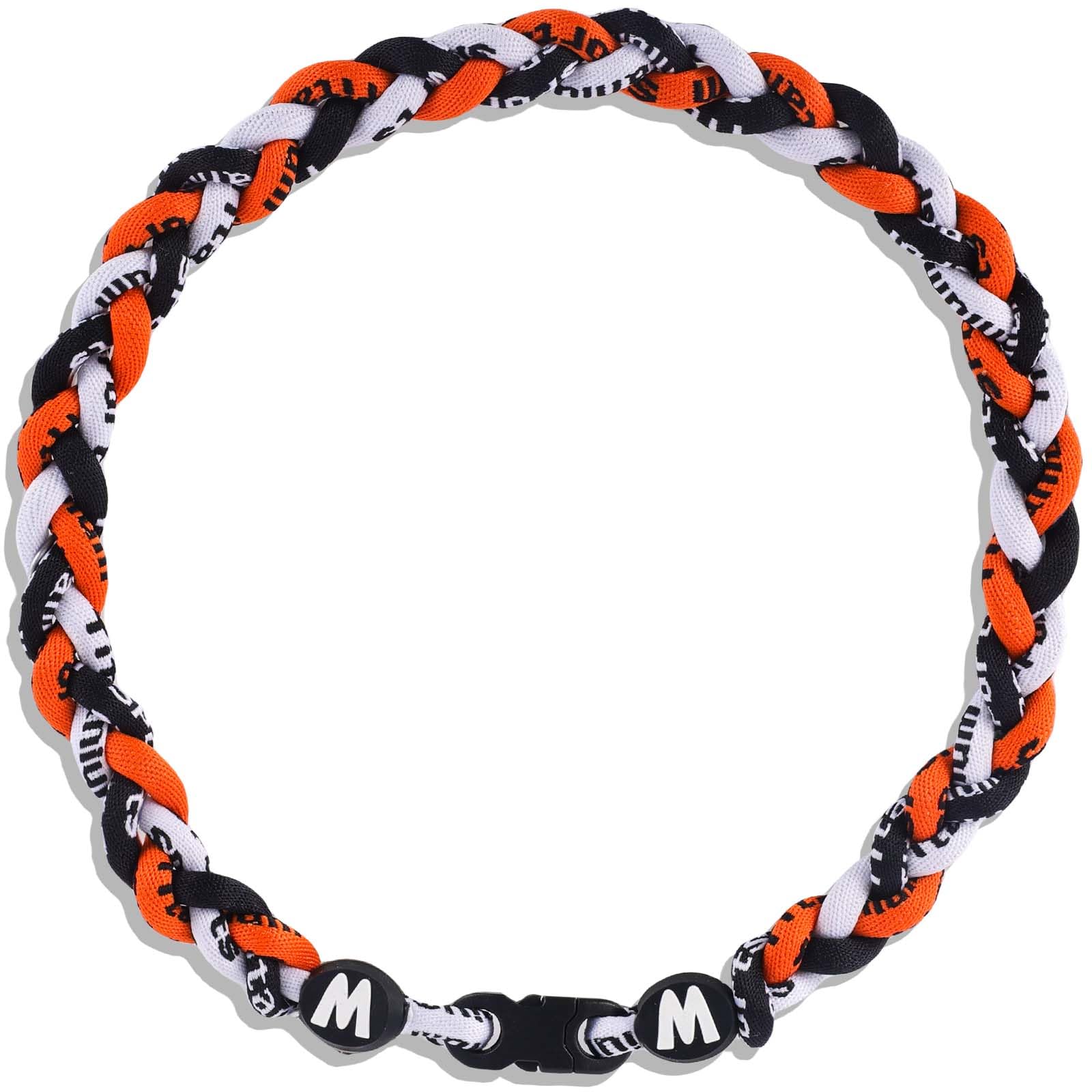 Willtok Premium 18inch Baseball Necklace w/Nylon Tri-Braided Rope Tornado Design