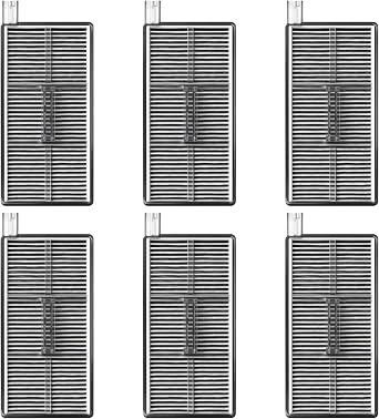 6 Pack Replacement HEPA Filters for Dreame Aqua10 Ultra Roller Complete / Aqua10 Ultra Track Complete Robot Vacuum Cleaner Accessories
