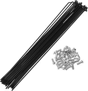 36 Set 14G Bicycle Spoke Bike Wheel Spoke Carbon Steel Black
