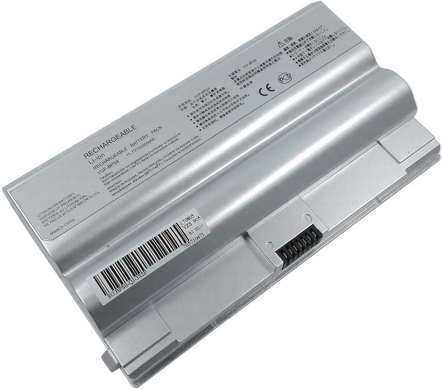 VGP-BPS8 VGP-BPS8A Laptop Battery Replacement for SONY VAIO VGN-FZ11M VGN-FZ25 VGN-FZ31E VGC-LB15 VGN-FZ10 VGN-FZ18 VGN-FZ190 VGN-FZ20 Series(11.1V 5200mAh)