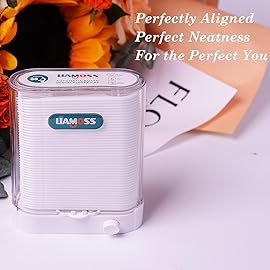 308 Count Dental Floss Picks with Dispenser, Superlight Floss Picks Travel Case, Super Smoothly on Tight Spaces, Efficiently Cleans Between Teeth to Help Fight Plaque (White)