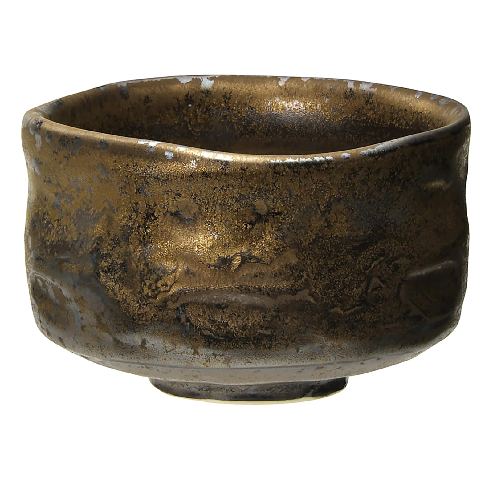 Amazon｜美濃焼 抹茶碗 ギフトセット 木箱入 窯変釉薬 金麗 茶色 約
