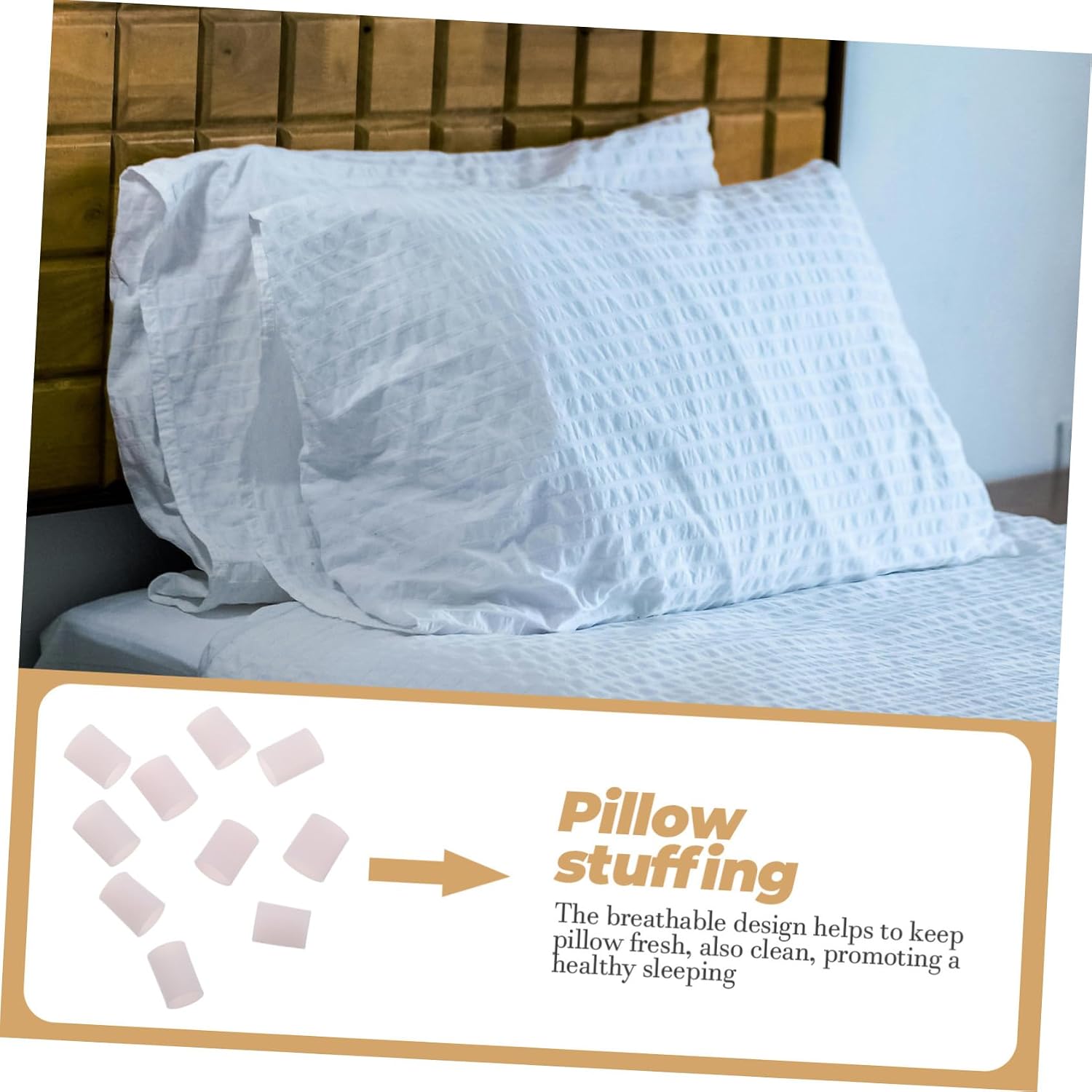 MAGICLULU 1bag Pillow Tube Inserts Replacement Pillow Filling for Sitting Breathable Stuffing Supply