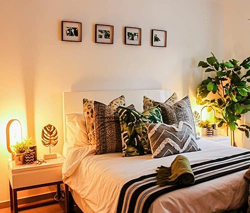 Miniatura 7 de Paquete de 6 bombillas LED A60 de 3 W, bombillas LED amarillas, E26, para exteriores, 25 W, equivalente a 2000 K, ámbar brillante, para dormitorio,