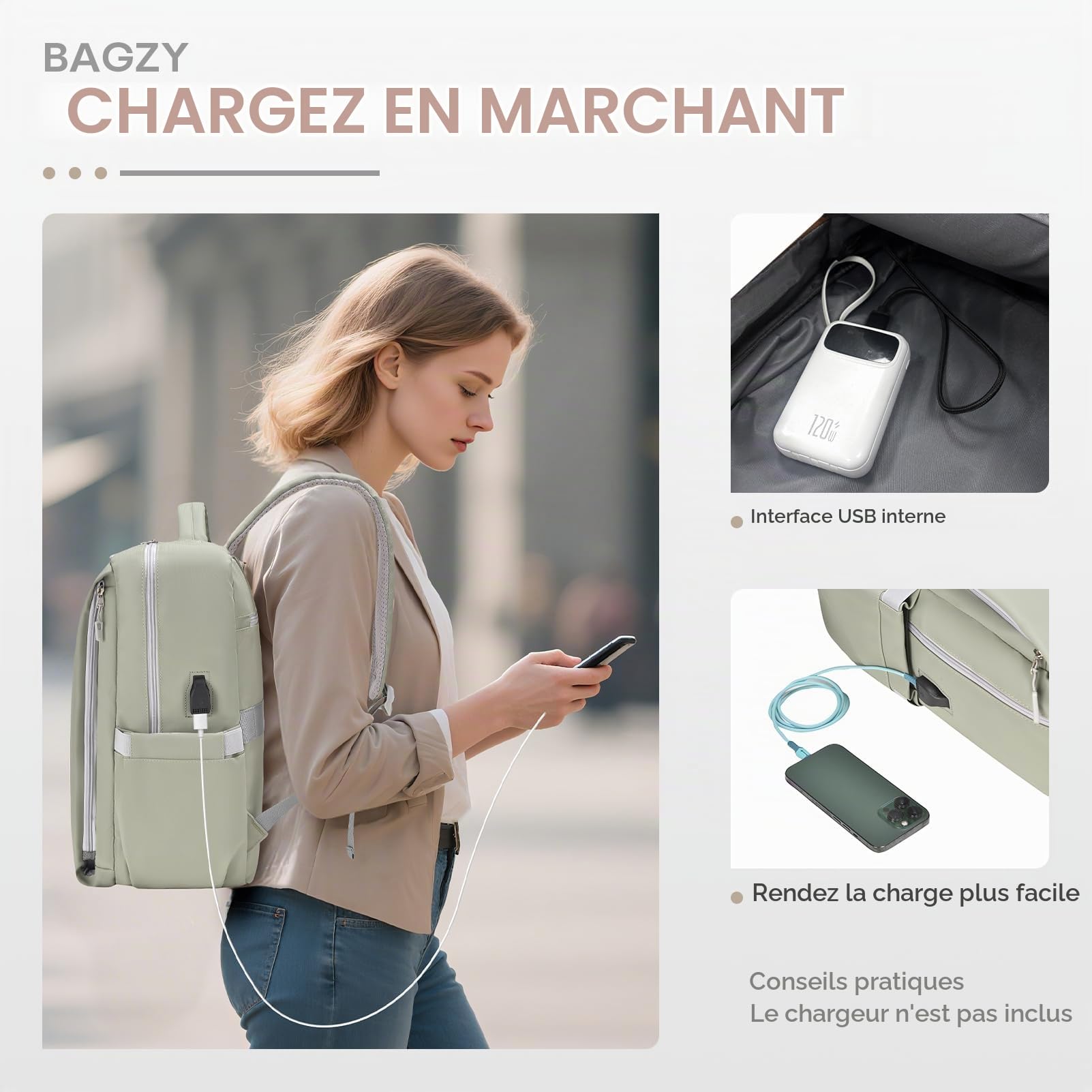 BAGZY 40x30x15cm Air France Sac de Dos Voyage Cabine Avion Imperméable Bagage Cabine 40x30x15 Sac Avion Sacs a Dos Ordinateur 15.6 Pouces Anti-Theft avec USB Sacs de Sport pour Hommes Femmes 20L Noir