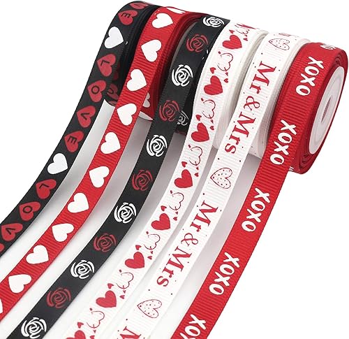 Miniatura 7 de Midi Ribbon Gingham Ribbon 38 inch Black and White Ribbon 50 Continuous Yards Polyester Woven Edge Buffalo Plaid Ribbon for Crafts Ribbon for Gift