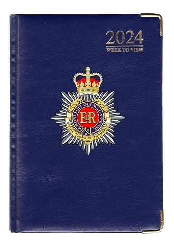 Badges On Mugs Royal Corps of Transport A4 desk diary, blue