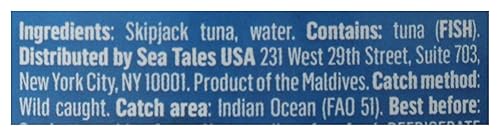 Miniatura 3 de Sea Tales, Atún Skipjack en agua NSA, 5 onzas