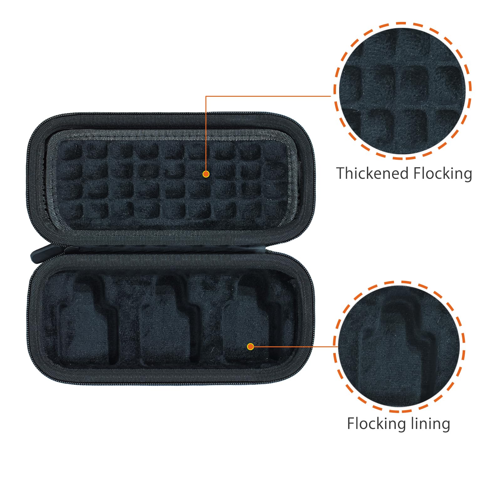Funda compatible con micrófono inalámbrico RØDE Rode Wireless GO Gen 3/II compacto, negro (solo funda)