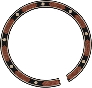 Acoustic Guitar Soundhole Rosewood Rosette,Round Sound Hole Decoration add Some Bling To the Face,Inner Diameter 3.70inch, Width 0.39inch, Requires Glue Guitar Sticker Decal