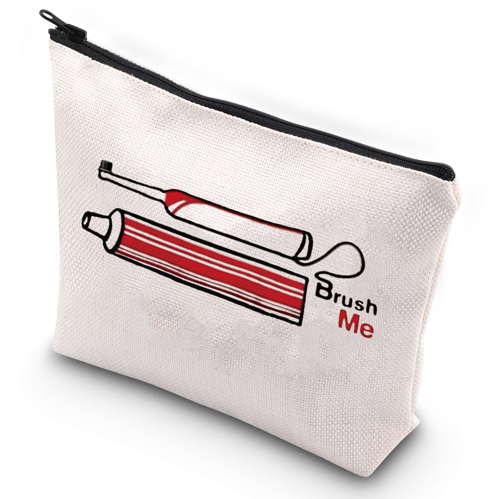 G2TUP Soporte para cepillo de dientes de viaje para cepillo de dientes Brush Me Canvas Travel Dopp Kit organizador de pasta de dientes bolsa de aseo (Brush Me)