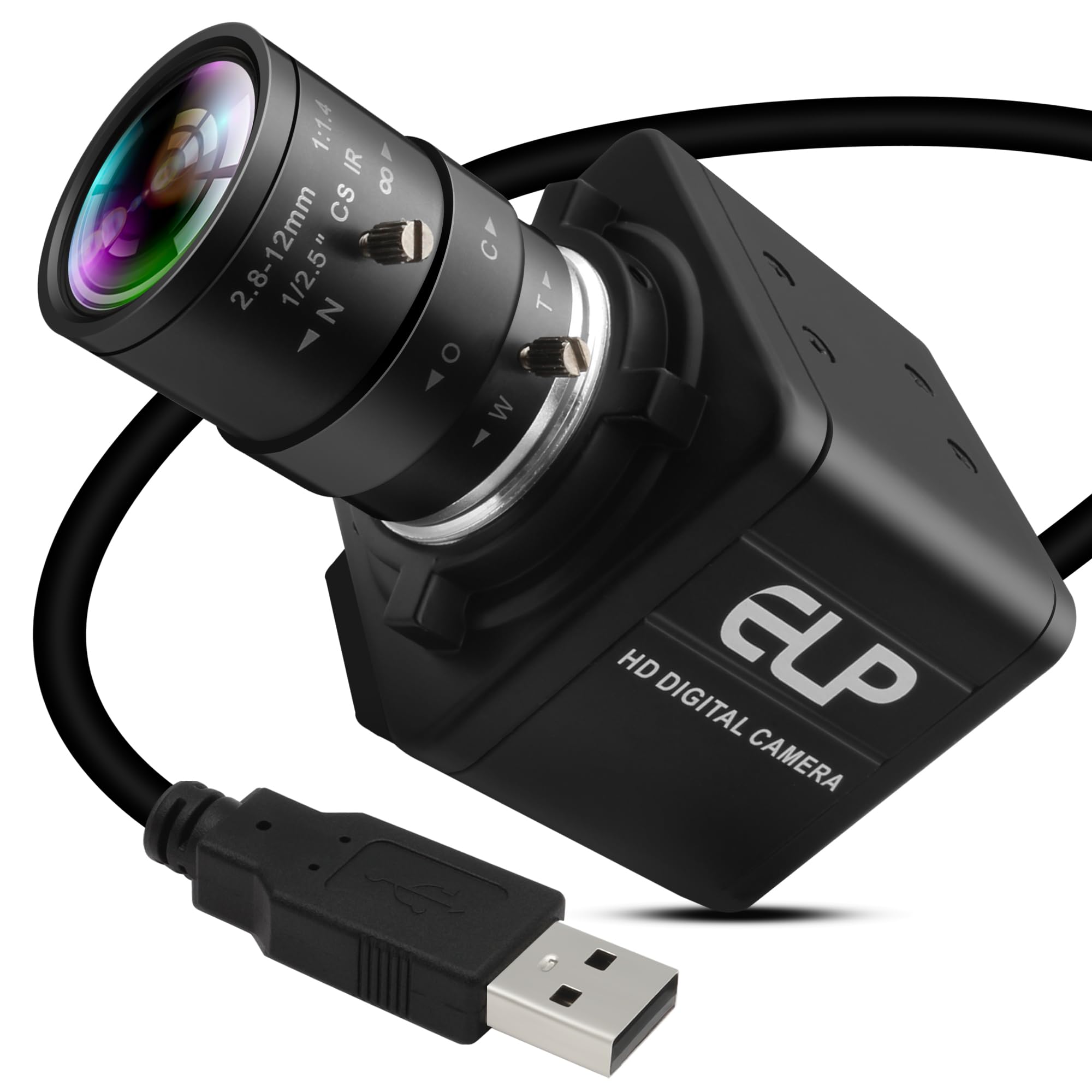 ELP 4K 30FPS マニュアルズーム2.8-12mm 4倍ズーム Amazon.co.jp: ELP 4K USBカメラ 8メガピクセル 2.8-12mm 4倍