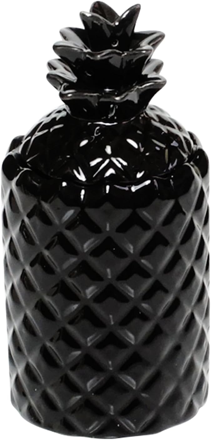 Thompson Ferrier – Pineapple scented candle collection – Lotus and lily fragrance Home Decor Candle - Black- Hand sculpted and hand poured with the finest essential oils