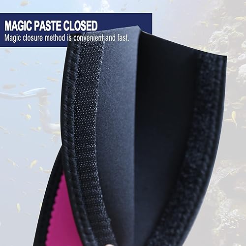 Miniatura 8 de WEIENSC Correas de neopreno para máscara de buceo, cubierta de correa de máscara impermeable para natación (paquete de 4, unisex), cierre mágico de