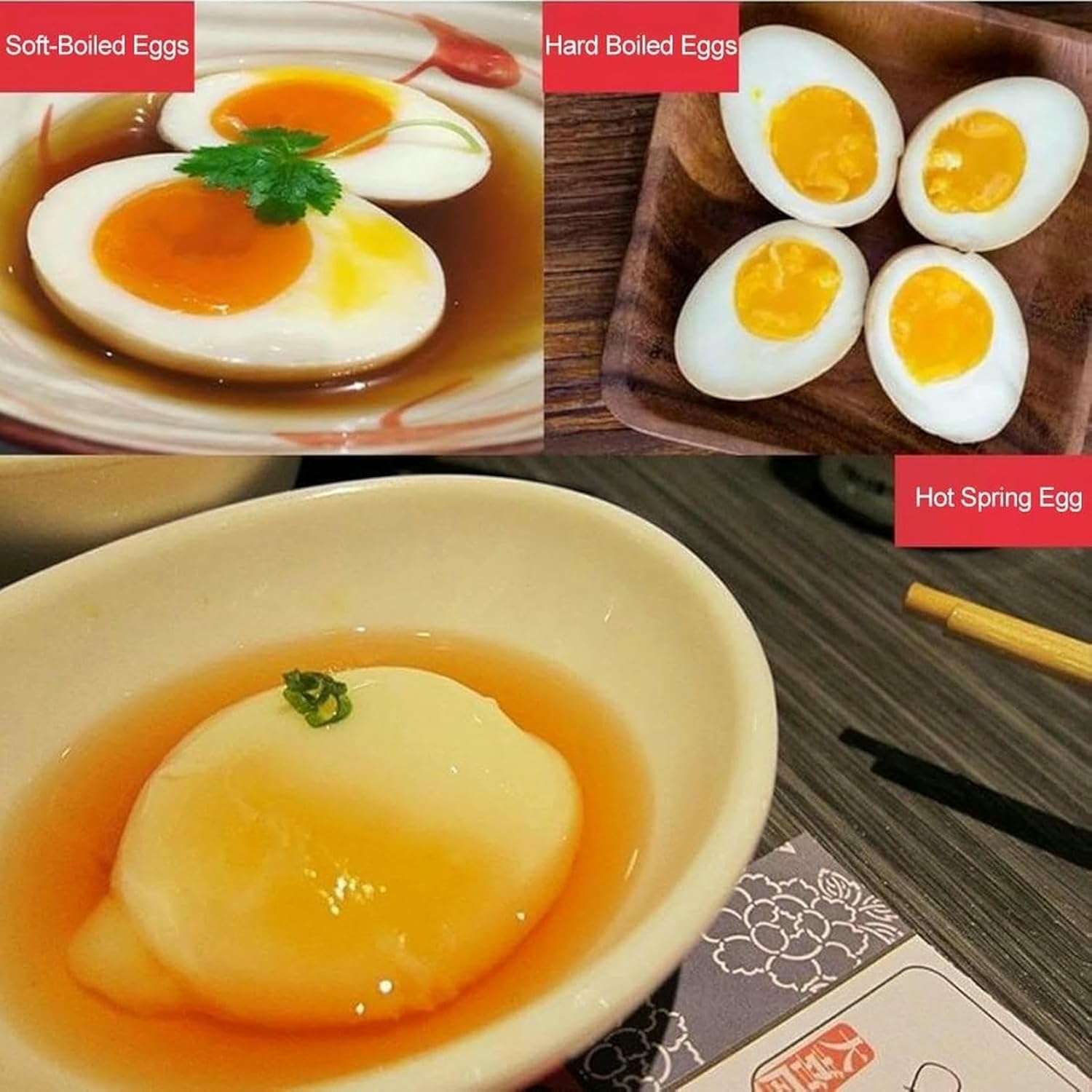 Electric Egg Cooker, Commercial Hot Spring Egg Cooker, Automatic Semi-Boiled Egg Maker, Soft-Boiled Egg Cooker~/