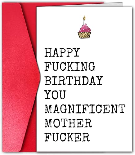 Esivelo Funny Birthday Card: A Rude Humor Gift for Your Best Friend