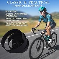 Vista 3 de KINGOU Cinta de manillar de bicicleta de carretera EVA Envolturas de barra de bicicleta - 2 unidades por juego