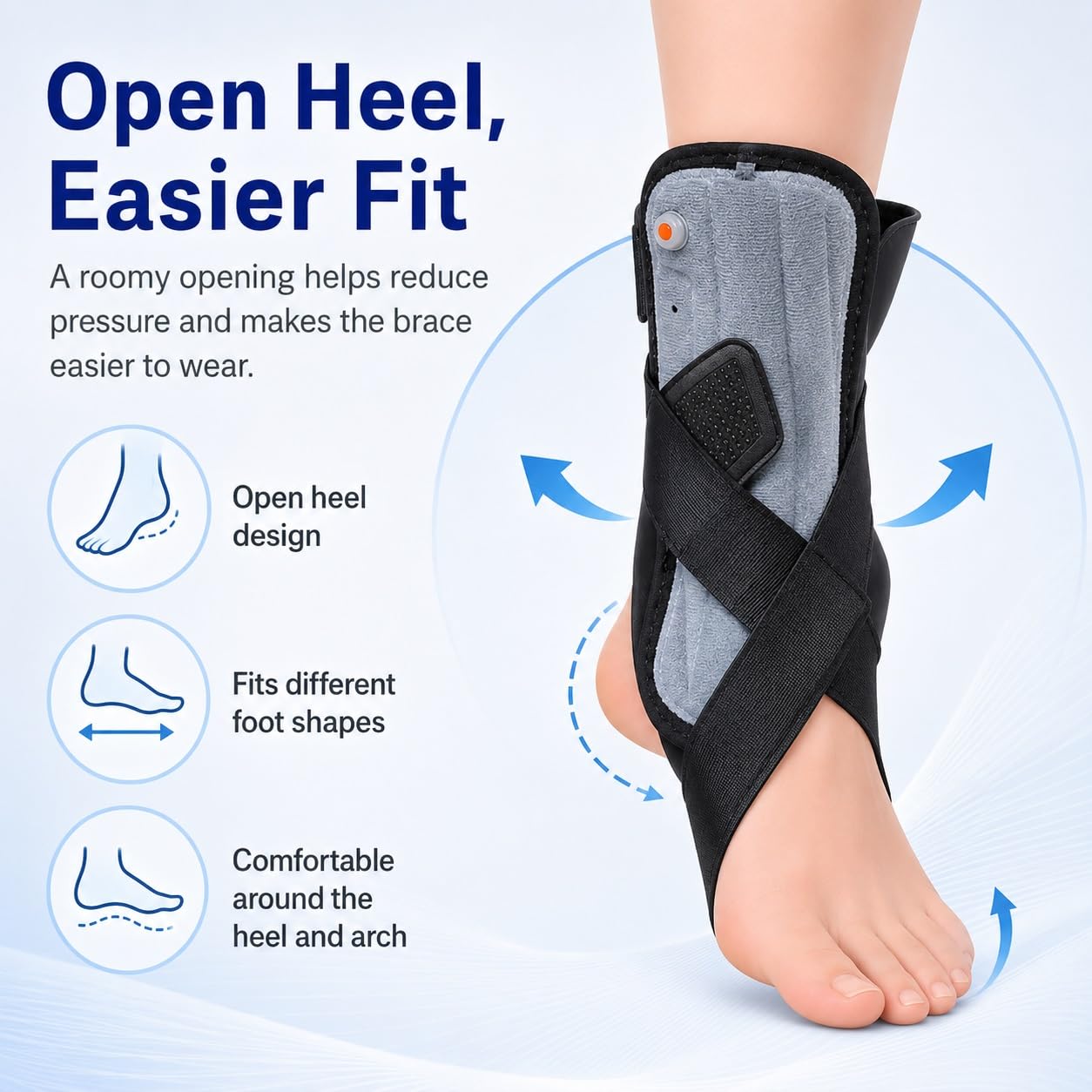Generisch Kompressions-Sprunggelenkbandage mit atmungsaktivem Stoff, für Sport und tägliches Gehen, Modell CJDW1177 (Plate ankle)