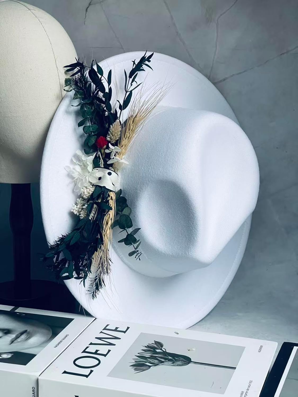 Wide Brim Women Fedora Hat- Panama Dress Hats for Party 2025 - Image 6