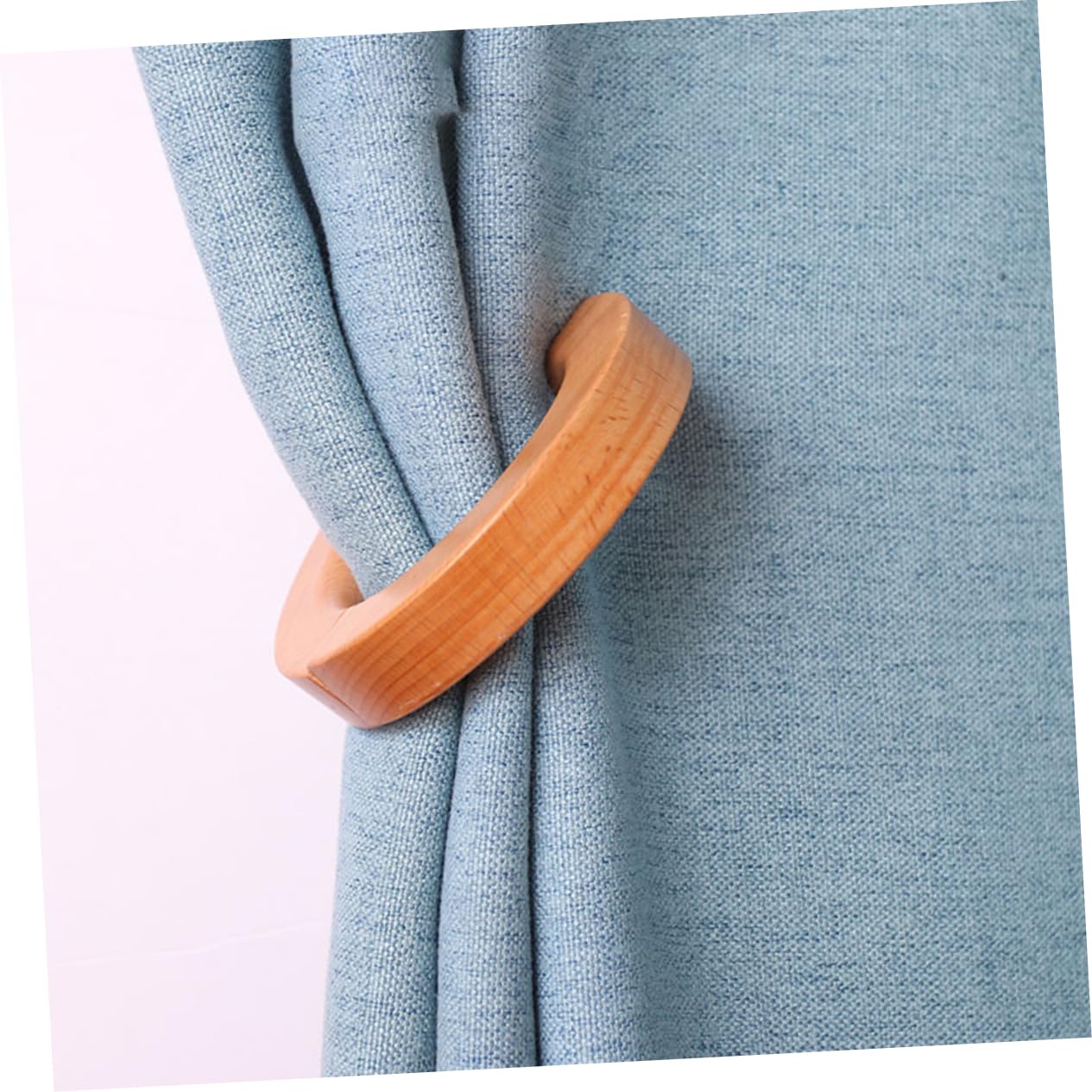 Cabilock 6 Pièces Boucle De Rideau en Bois Boucle Décorative De Rideau Embrasse De Magnétique e De pour La Maison e D'Embrasse De en Bois pour
