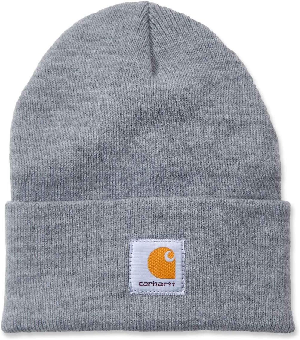 Men's Acrylic Watch Workwear Beanie Hat Heather Grey One Size
