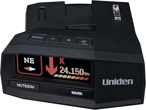 UNIDEN R8 Extreme - Detector de radarláser de largo alcance, detección frontal y trasera de doble antenas con flechas direccionales, GPS integrado