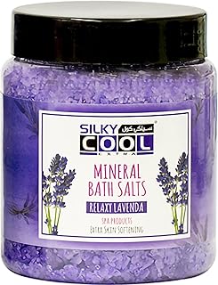 PILOT Silky Cool Mineral Soaking Bath Salt | Pedicure Spa Salt, Natural Rock Salt Relaxing & Detoxing & Relief Salt | (Relaxy Lavenda, 750 G)
