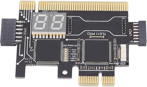 TL611 Pro Motherboard Diagnostic Card & EC Debug Adapter for Laptop Desktop PCI PCIe Boards Dual Function Testing Tool for Computer Repair