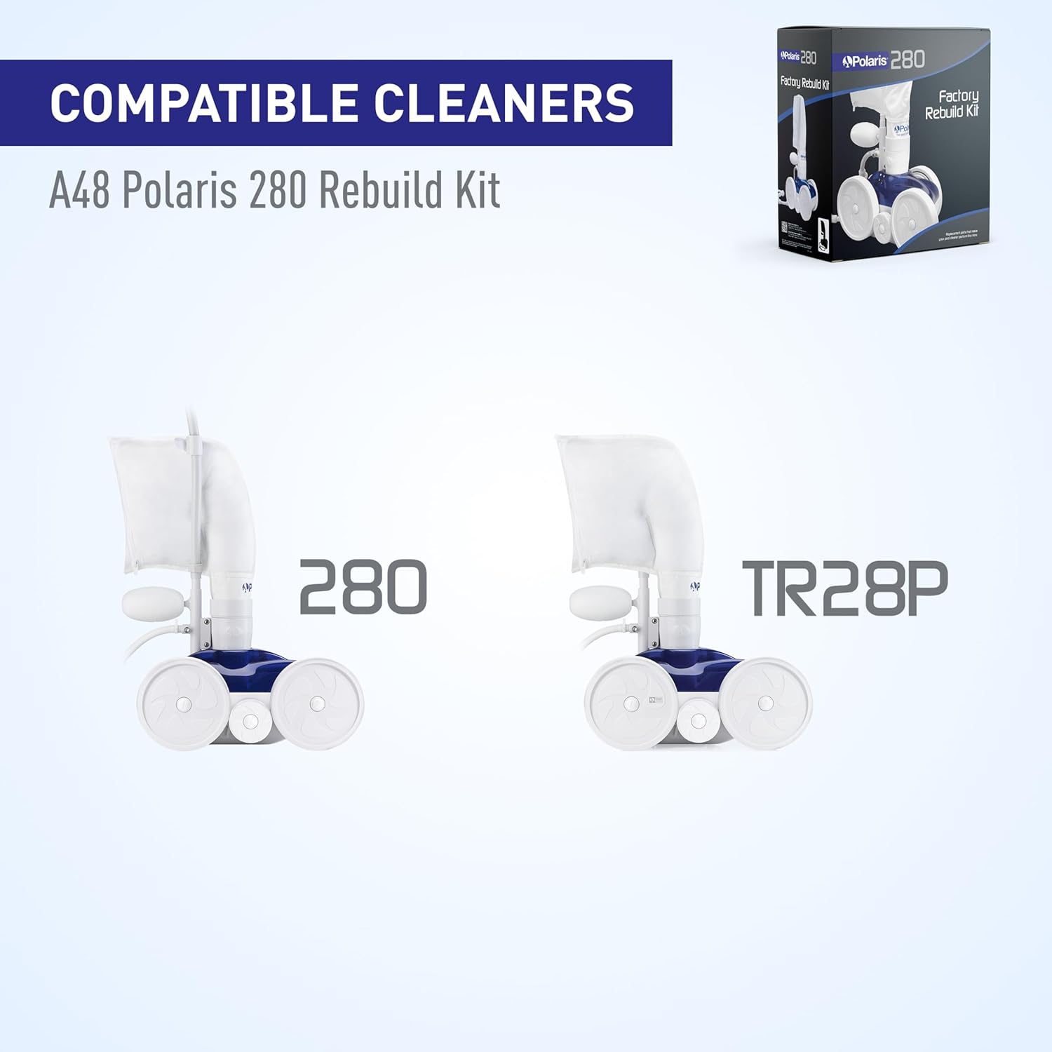 Polaris Genuine Parts 280 Factory Rebuild Kit, A48 | Compatable with Polaris Models 280, TR28P