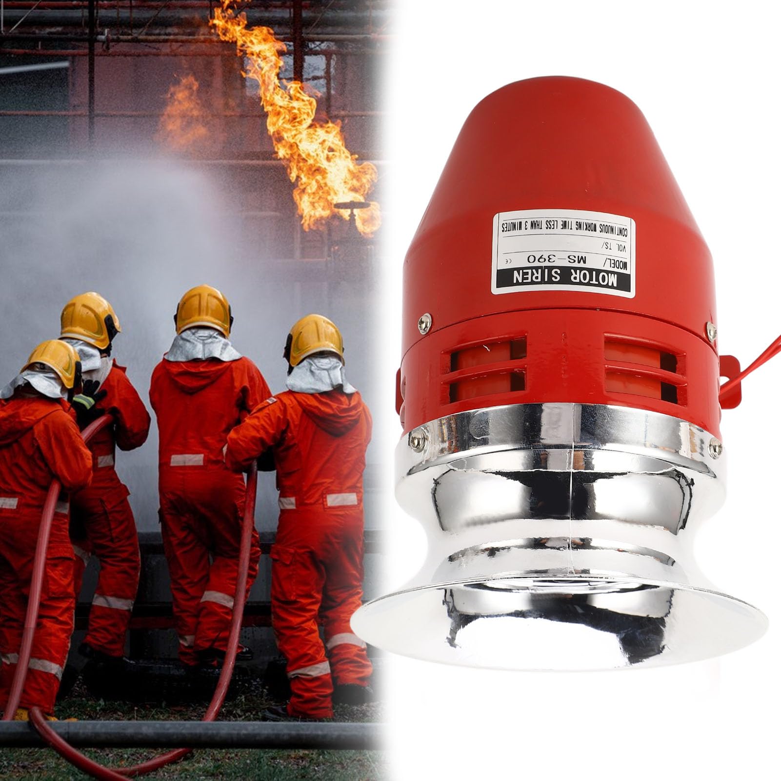 Sirena di Allarme Industriale Allarme Motore Resistente 130dB 40W Sirena di Sicurezza per Porta Esterna per Ambienti Rumorosi Gamma di Allarme di Emergenza (AC220V)