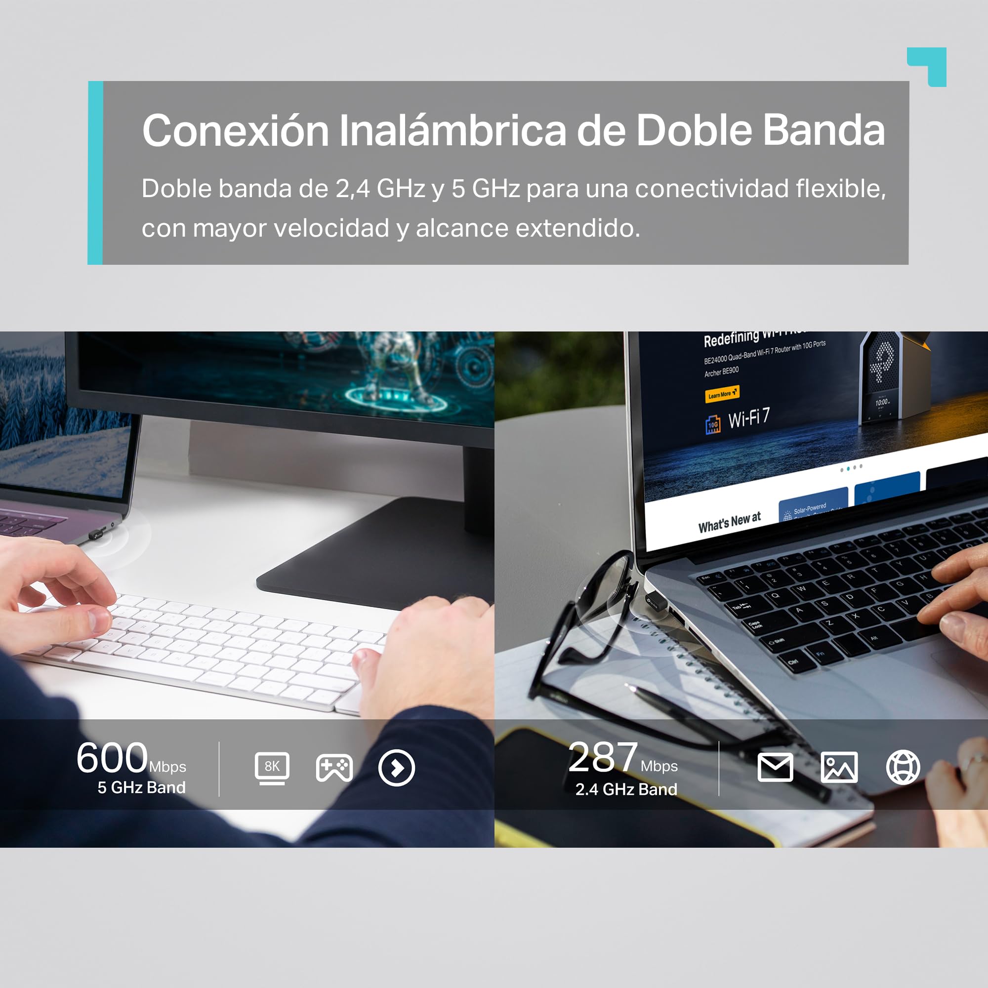 TP-Link Archer TX10UB Nano WiFi Bluetooth Adaptador PC, Wi-Fi 6 AX900 Dual Band WLAN Stick, Bluetooth 5.3, Nano tamaño, WPA3, MU-MIMO