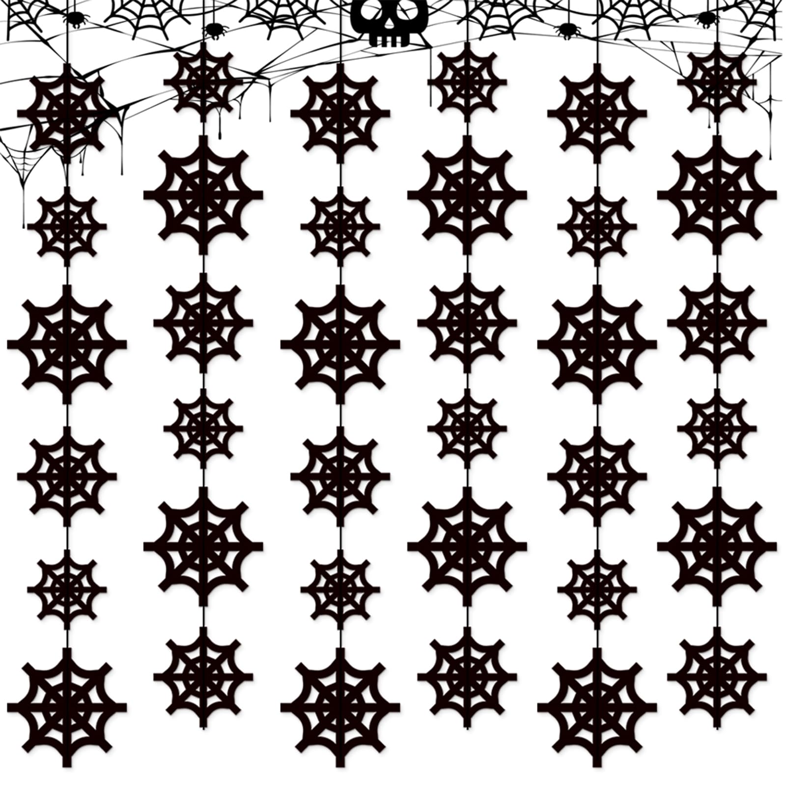 AIEX 5-teiliges Halloween-Spinnen-Deko-Banner-Set – Perfekt Für Party & Hausdekoration