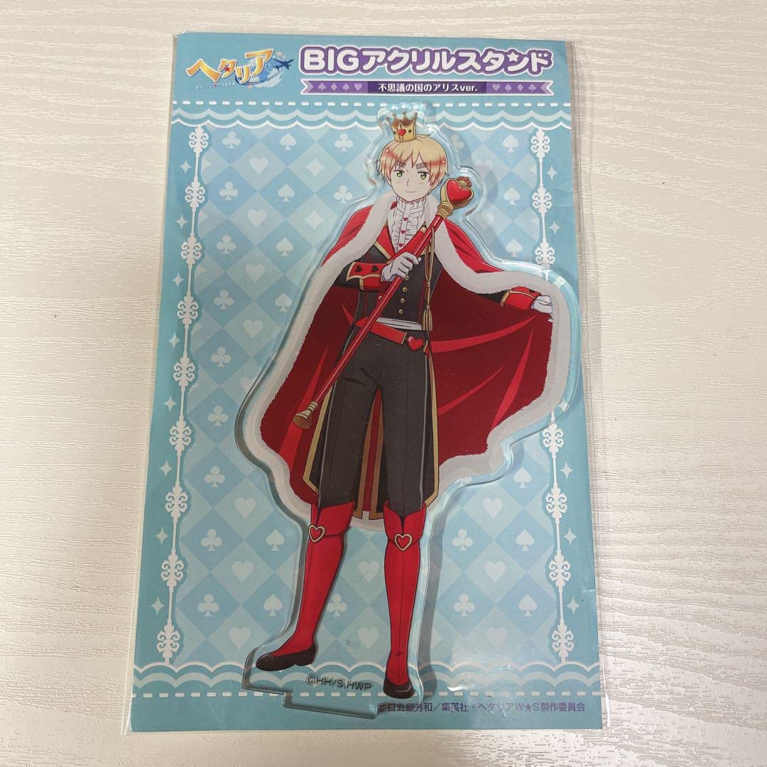 【新品未開封】ヘタリア ラメ アクリルバッジ トレーディング 不思議の国のアリス 9月発売】「ヘタリア World☆Stars」ハート型ラメアクリルバッジ