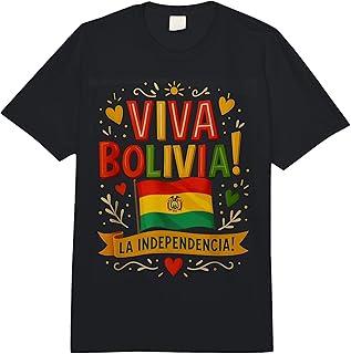 Viva Bolivia La Independencia Bolivia Independence Day Comfort Colors Adult Heavyweight T-Shirt