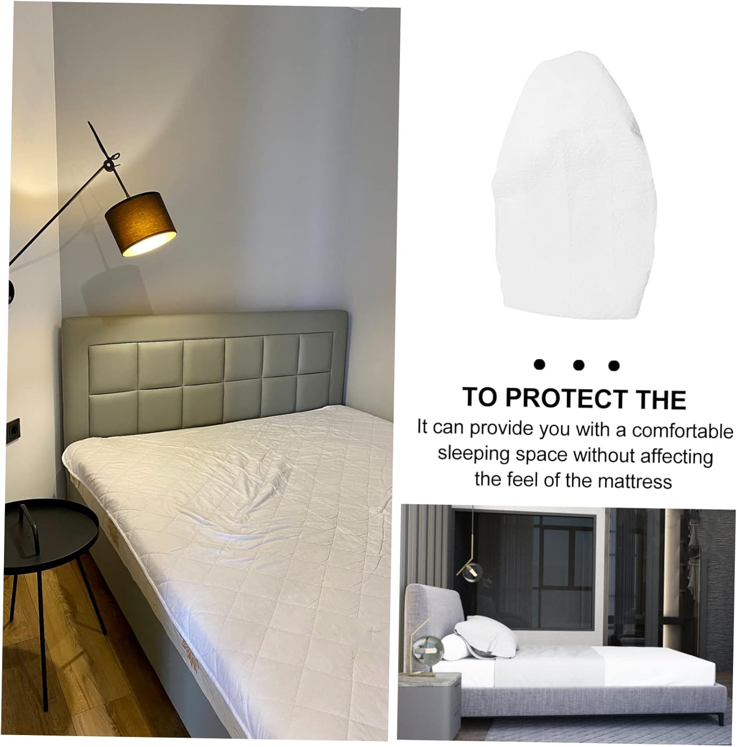 Breathable Twin Bed Fitted Sheet Elastic Mattress Protector Cover Comfortable Cotton Material Easy to Install for Use Twisted