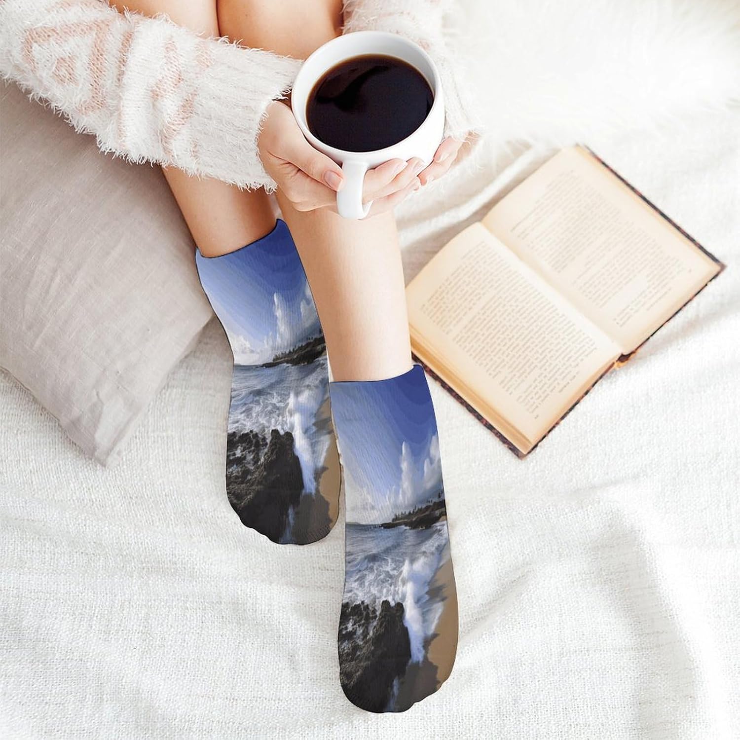 Puerto Rico - Beach Ankle Socks for Men Women 5 Pairs | Comfortable Casual Low Cut Socks, Lightweight No Show Breathable Athletic Socks, Soft Mini Crew Socks for All Seasons