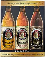 Cerveja Alema Paulaner Garrafa 500ml Kit com 3 Un