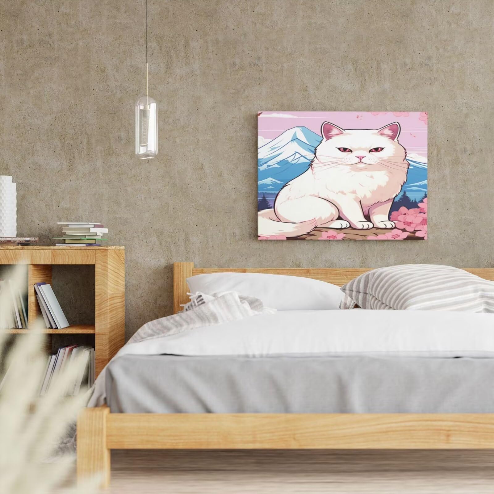 Kit per pittura con numeri per adulti, per principianti, pittura a olio con 6 pennelli, 105 x 80 cm, senza cornice, MK136