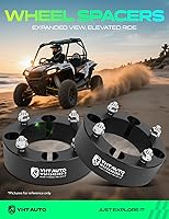 Vista 2 de YHTAUTO Espaciadores de rueda para todoterreno 4x137mm 2 pulgadas con M10 x 1.25 y 110mm de diámetro central. Compatible con Bombardier, Can-Am