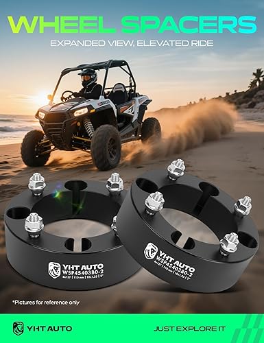 Miniatura 2 de YHTAUTO Espaciadores de rueda para todoterreno 4x137mm 2 pulgadas con M10 x 1.25 y 110mm de diámetro central. Compatible con Bombardier, Can-Am