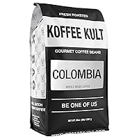 Vista 21 de Koffee Kult Café molido colombiano de tostado medio, 100% de origen único, Colombia Arabica Cafe (molido, 32 onzas)